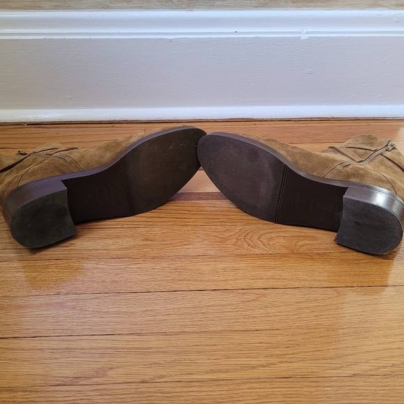 Sezane Brown Suede Ankle Boots - Picture 10 of 13